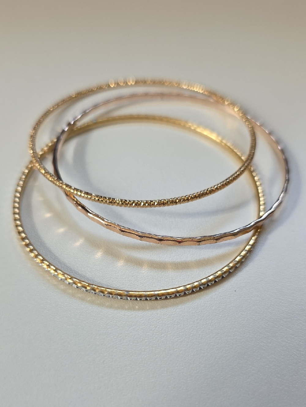 Gold Tone Multi-Stack Bangle Bracelet Set